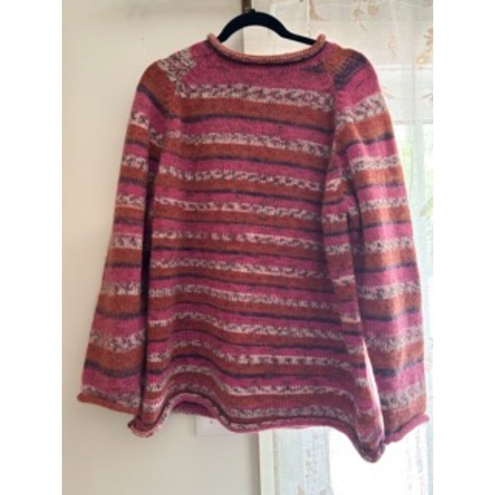 NWOT Mexicali Blues Alpaca Wool Sweater Made in Peru Large Boho Stripe